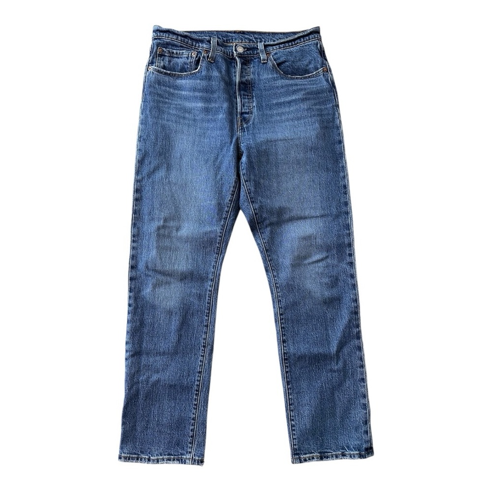 Levi's Blue Straight Leg Jeans with Faded Indigo